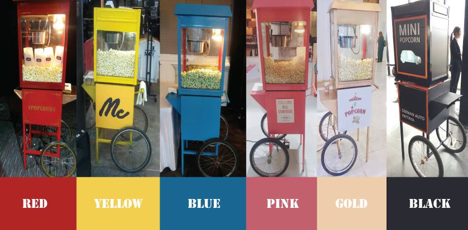 จำหน่าย ตู้popcorn มีรถเข็นสวยๆให้เลือกสีตามชอบ พร้อมวัตถุดิบครบครันเพื่อธุรกิจของคุณ รูปที่ 4