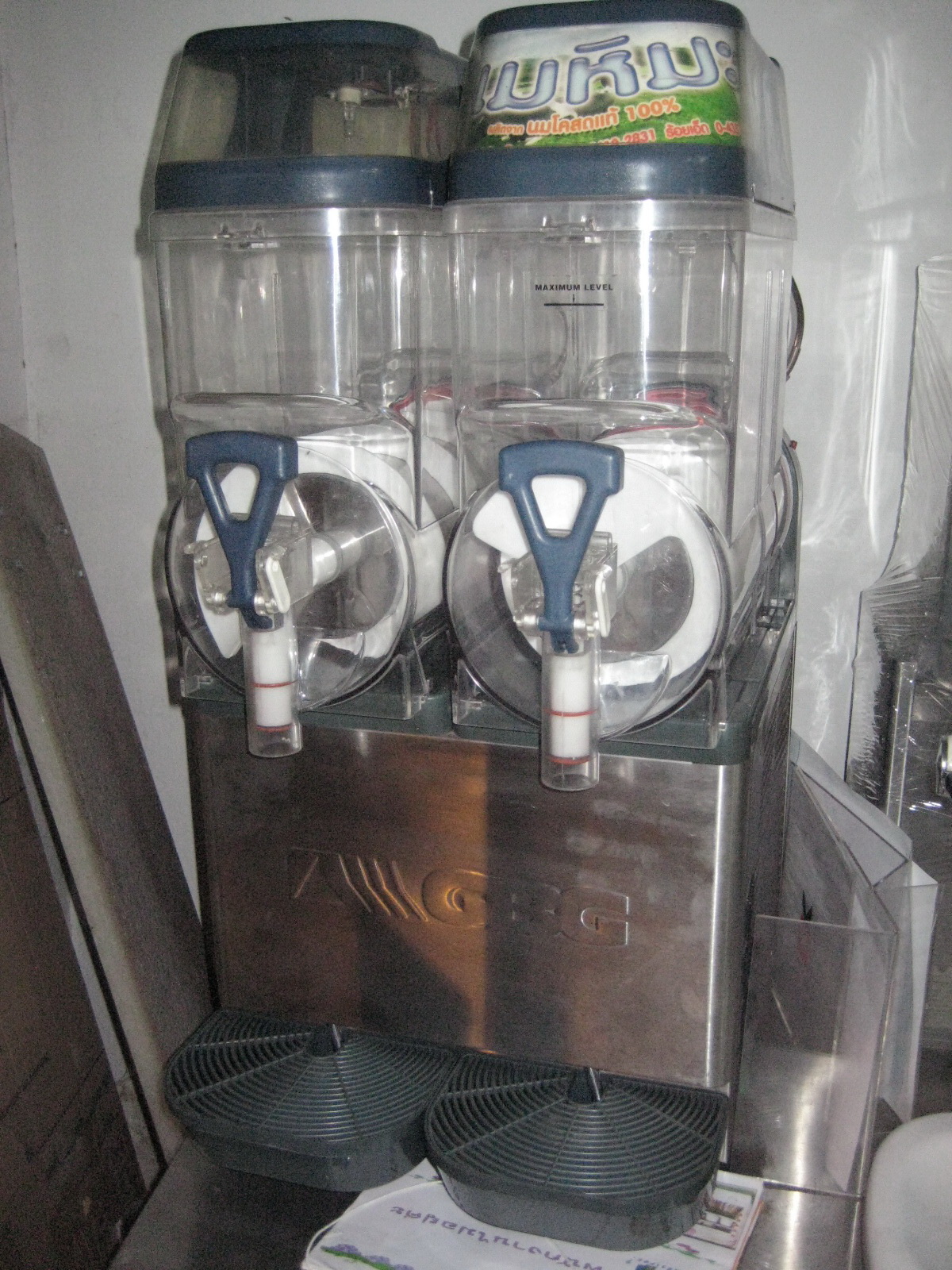 เครื่องจ่ายน้ำหวานเกล็ด มือสอง  มีแบบ 2 และ 3 โถ ขายถูก รูปที่ 3