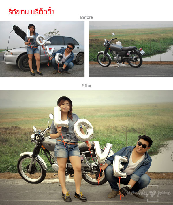 Memories of Frame กรอบลอย กรอบลอยแคนวาส กรอบลอยงานแต่ง ของขวัญรับปริญญา Photomix วันเกิด รูปที่ 7