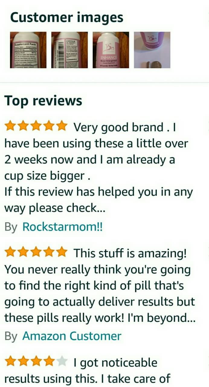 วิตามินเพิ่มขนาดทรวงอก IsoSensuals ENHANCE Breast Enhancement Pills รูปที่ 2