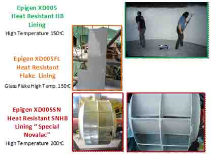    Epoxy XD-005และXD-005SN ป้องกันเคมีและความร้อนได้สูงเป็นEpoxy 2 พาส A+B ชนิดเคลือบผิวโลหะ และคอนกรีตและวัสดุอื่นๆเพื่ รูปที่ 2