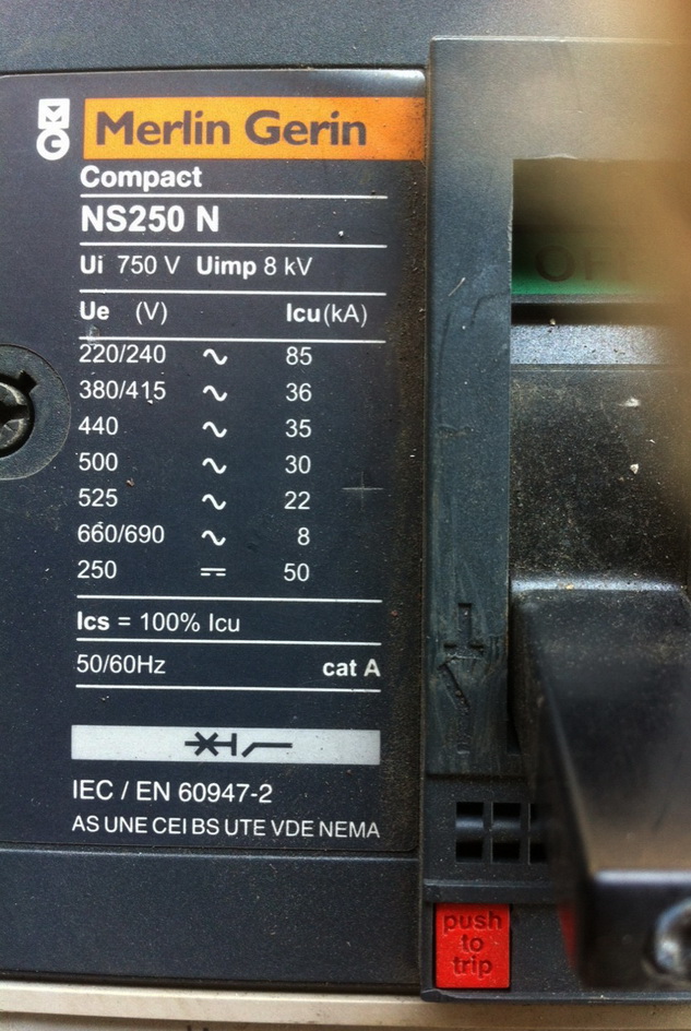 ขาย เบรกเกอร์ Breaker Merlin Gerin รุ่น NS250 N 250 Amp(แอมป์) มือสอง สภาพดี ราคาถูก รูปที่ 5