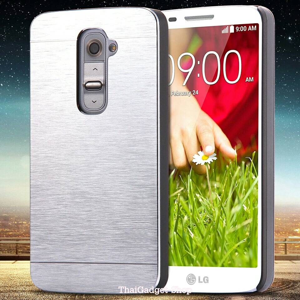 เคส LG G2 D802 ฝาครอบหลังวัสดุอลูนิเนียม ตรงรุ่น (Aluminum Cover Fashion Hard Metal Plastic Cases for LG G2) รูปที่ 5