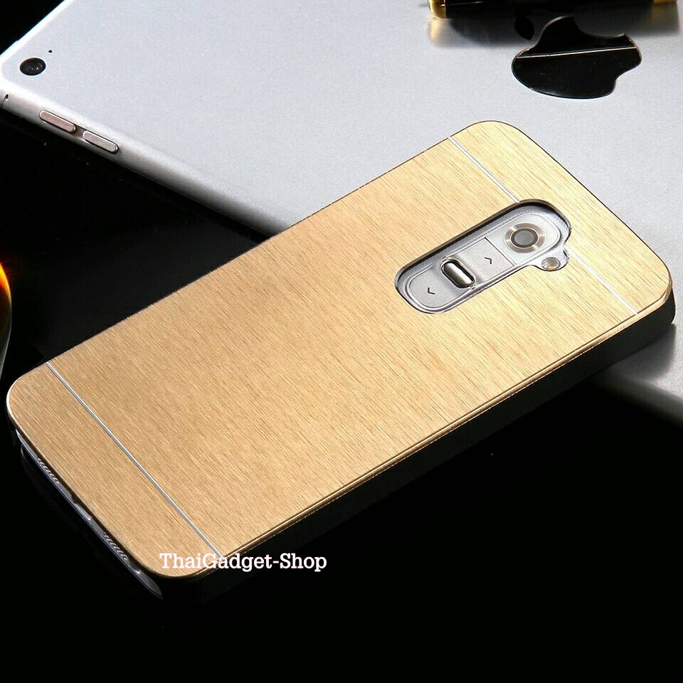 เคส LG G2 D802 ฝาครอบหลังวัสดุอลูนิเนียม ตรงรุ่น (Aluminum Cover Fashion Hard Metal Plastic Cases for LG G2) รูปที่ 4