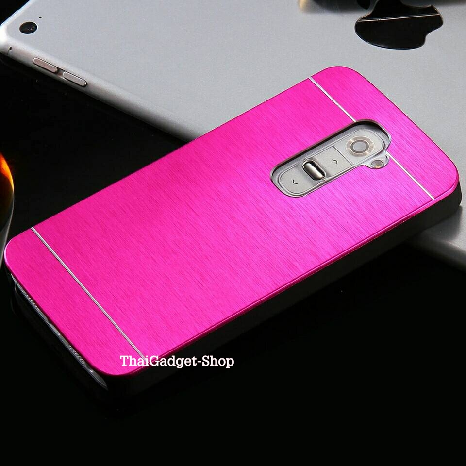 เคส LG G2 D802 ฝาครอบหลังวัสดุอลูนิเนียม ตรงรุ่น (Aluminum Cover Fashion Hard Metal Plastic Cases for LG G2) รูปที่ 6