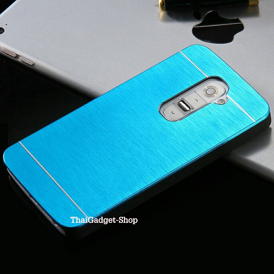 เคส LG G2 D802 ฝาครอบหลังวัสดุอลูนิเนียม ตรงรุ่น (Aluminum Cover Fashion Hard Metal Plastic Cases for LG G2) รูปที่ 3