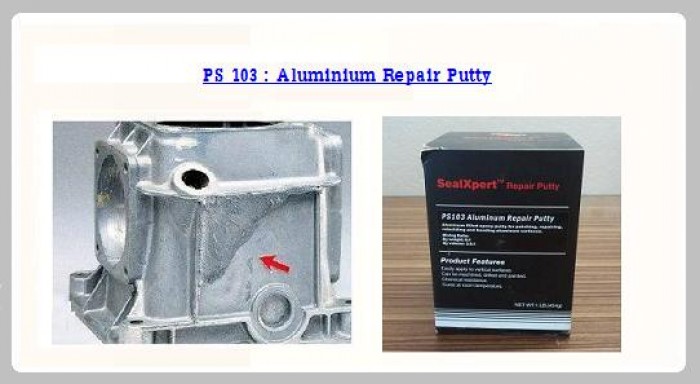 Sealxpert PS103 Aluminum Repair Puttyกาวอีพ็อกซี่มีเนื้ออลูมิเนียมผสมใช้ได้ดีกับอลูมิเนียมโลหะและอะโลหะทุกชนิด081-9218788 รูปที่ 1