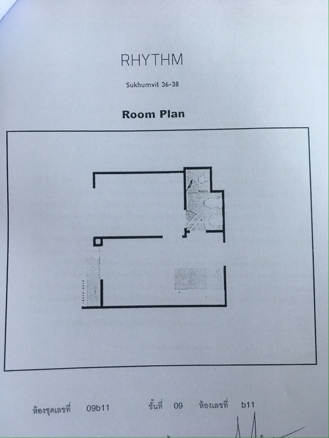 ขายดาวน์ คอนโด Rhythm สุขุมวิท 36-38 ติด BTS ทองหล่อ 1 ห้องนอน 33 ตรม. ชั้น 9 รูปที่ 6