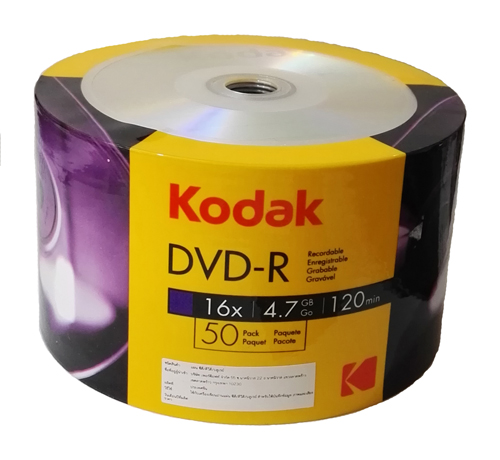 KODAK DVD-R 16X โกดัก ดีวีดี-อาร์ 16 เอ็กซ์ 150แผ่น 3 กล่อง รูปที่ 1