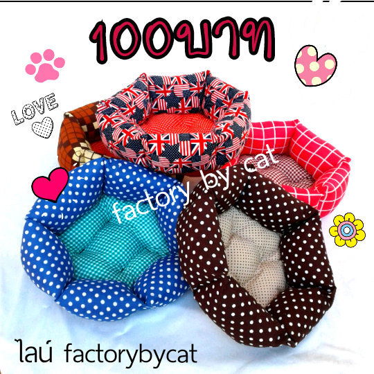 ขายที่นอน เบาะนอนสุนัข มีที่นอนแมวราคาถูกfactory by cat รูปที่ 1