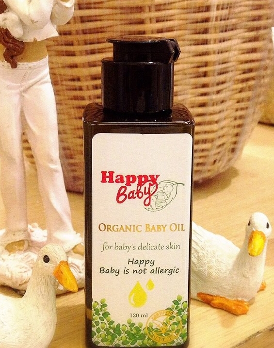 ส่งฟรี แฮปปี้เบบี้ออร์แกนิค เบบี้ออยล์ (ทาตัวบำรุงผิว) Happy Baby Organic Baby Oil ช่วยให้ผิวชุ่มชิ้น ลดรอยดำจากยุงกัด สำหรับลูกน้อย และ ผิวบอบบาง เป็นพิเศษ รูปที่ 2