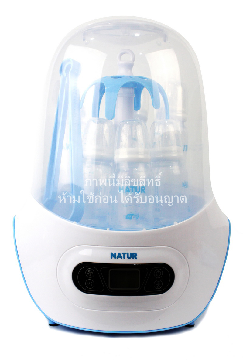 เครื่องนึ่งขวดนมไฟฟ้าพร้อมอบแห้ง รุ่น 10 นาที  Natur Steam Sterilizer & Dryer  (แถมฟรี ขวดนม 4 oz. 3 ชุด/ขวดนม 8 oz. 3 ชุด) รูปที่ 4