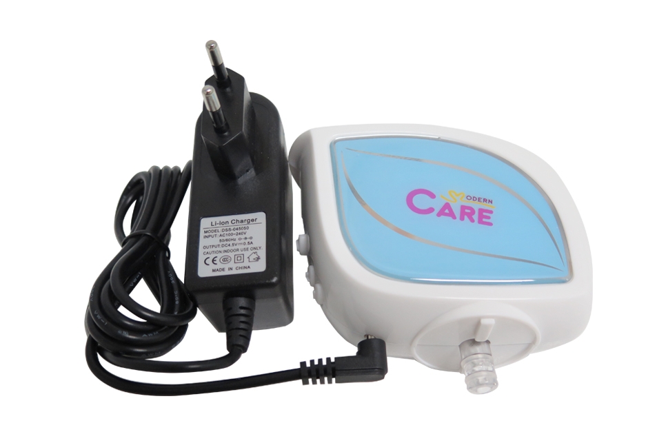 เครื่องปั๊มน้ำนมไฟฟ้า แบบพกพา Portable Electric Breast Pump  (แบบชาร์ตแบต)  ยี่ห้อ Modern care สีฟ้า รูปที่ 4