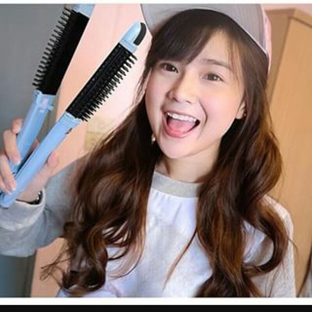 V Brush Styler 2in1 หนีบผมตรง+หวีม้วนลอน รูปที่ 1