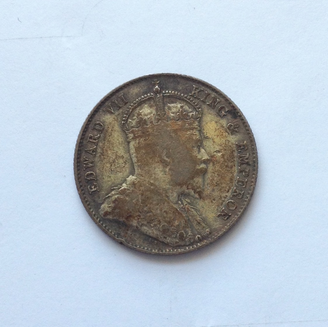 เหรียญเก่าต่างประเทศ EDWARD VII  KING & EMPEROR 1910 (108 ปี) รูปที่ 1