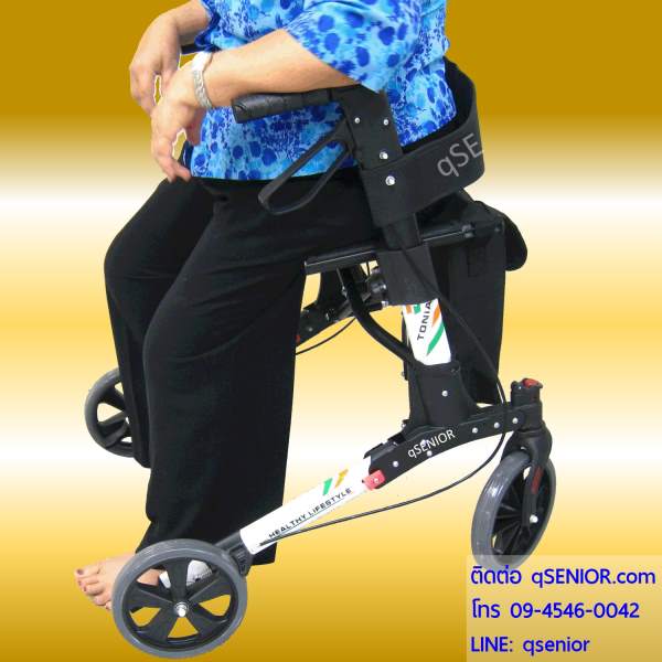 qSENIOR รถเข็นช่วยเดิน หัดเดิน Rollator  รุ่น TN01i รถเข็นผู้สูงอายุ ผู้ป่วย รถเข็นช่วยเดิน หัดเดิน น้ำหนักเบา รูปที่ 5