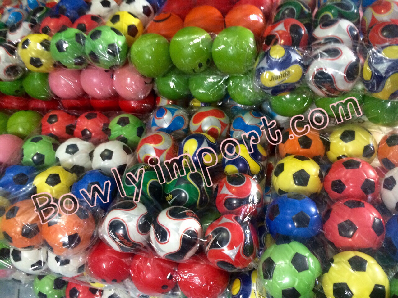 บอลบีบสำหรับบริหารมือ เนื้อยาง pu หน้ายิ้มสีล้วน รูปที่ 3