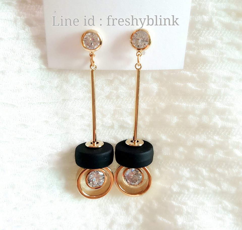 ตุ้มหูต่างหูแฟชั่น เกรดAAA งานสวย  ใส่ได้ทุกงาน ราคาถูก ส่งฟรี สอบถามได้ที่  Line id : freshyblink รูปที่ 7