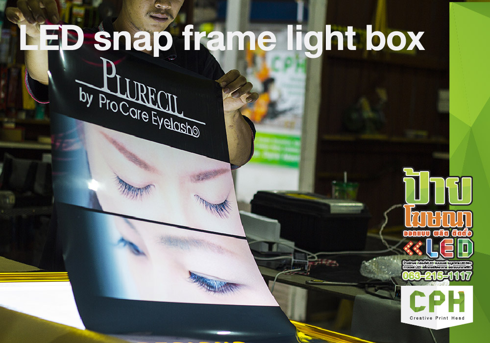 LED Slim Light BOX  Menu board LED ประหยัดไฟ  กรอบ LED Light BOX Menu board ป้ายไฟสำหรับร้านอาหาร ร้านชากาแฟ เปลี่ยนภาพได้ง่าย บางมาก ประหยัดไฟสุดๆ ร้านชานม ร้านกาแฟ  รูปที่ 4