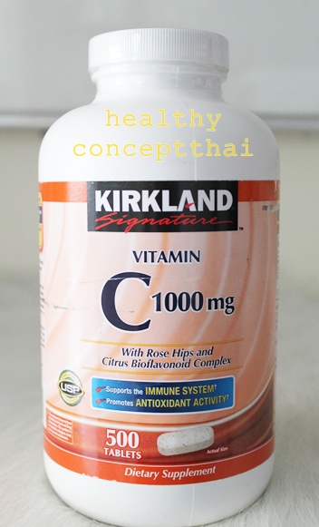 Kirkland Vitamin C with Rose Hips and Citrus Bioflavonoid Complex (1000 mg), 500 Tablets  รูปที่ 1