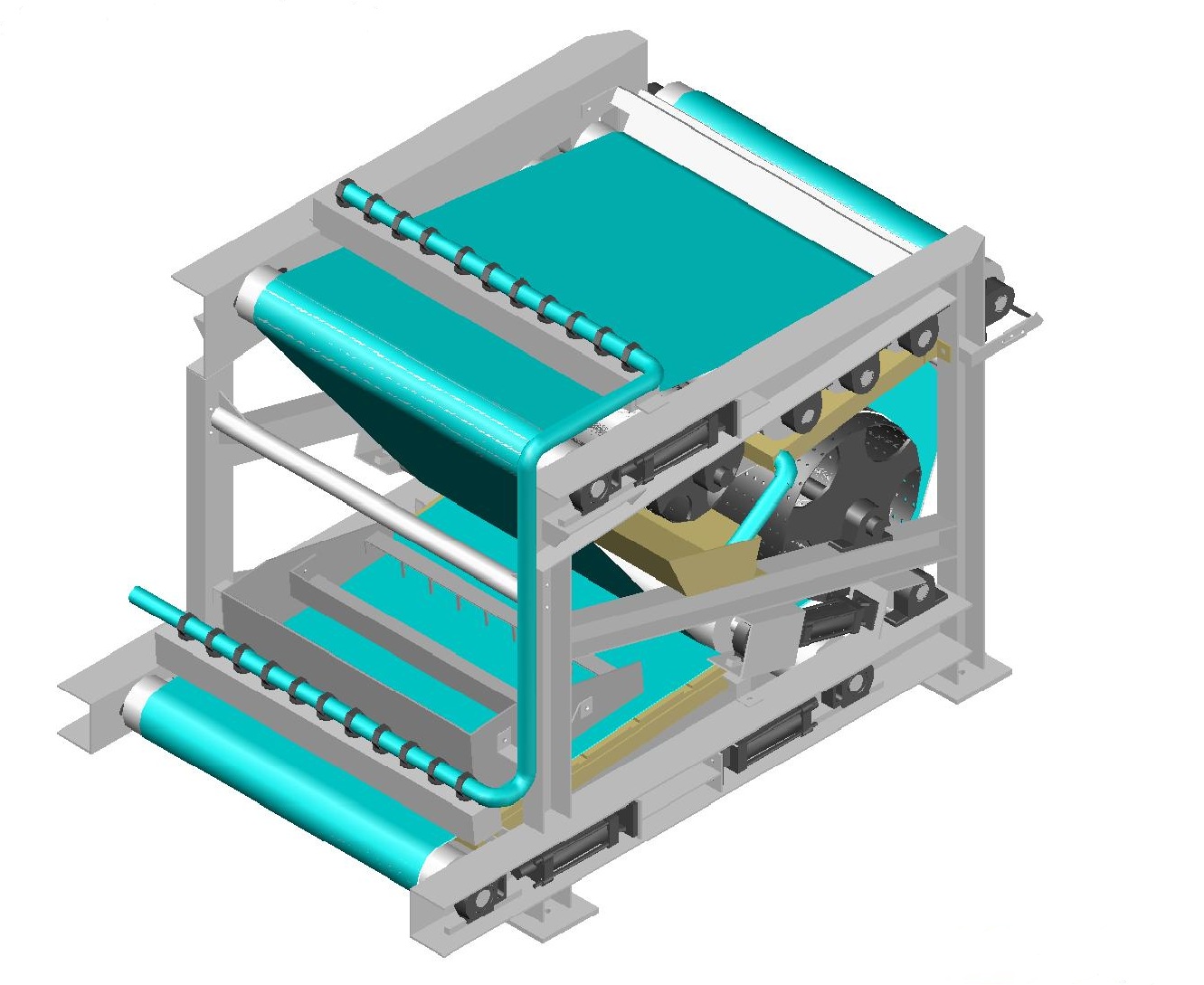 เครื่องรีดตะกอน Belt Filter Press รูปที่ 1