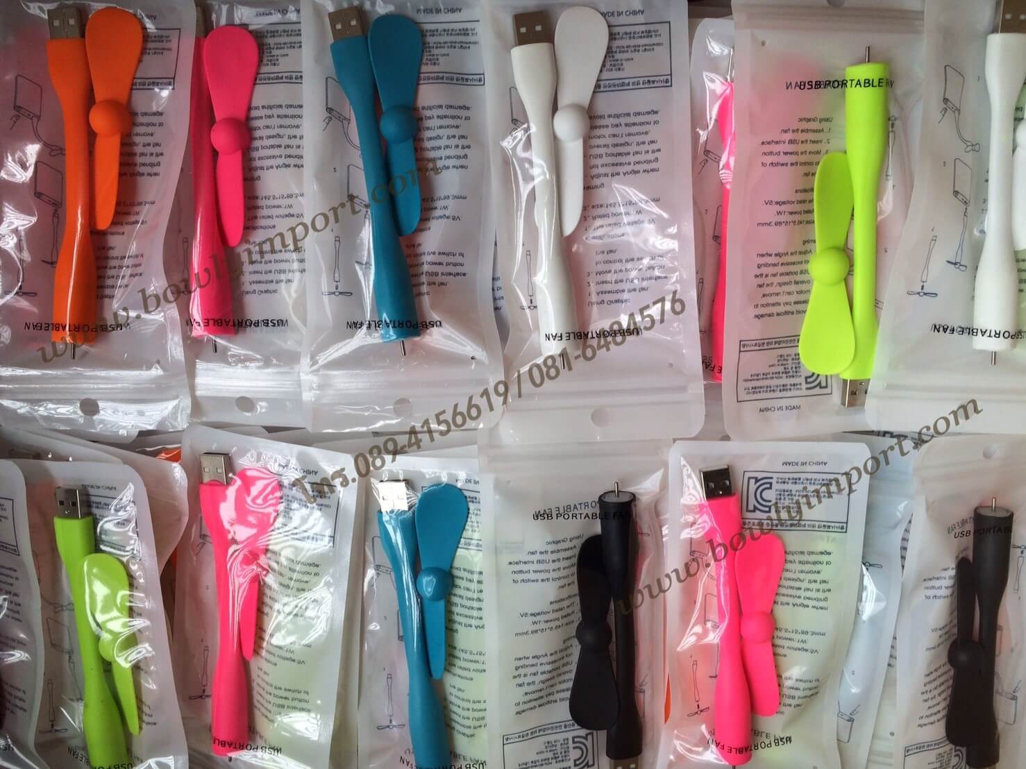 จำหน่ายพัดลมมือถือ พัดลม USB Fan คละสี ทั้งปลีกและส่ง 0816484576 รูปที่ 2