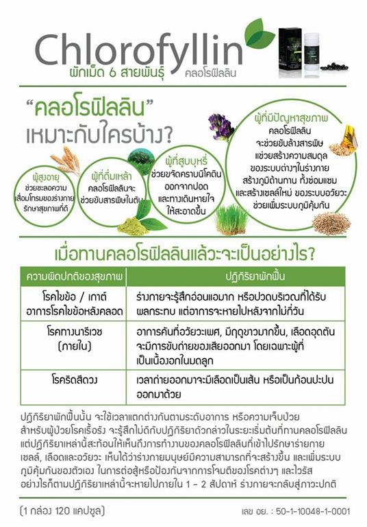 จำหน่าย คลอโรฟิลลิน ของแท้ 100% นำเข้าจากอเมริกา รูปที่ 6