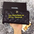 Chanel wallet สีดำ แบบซิปรอบ หนังคาร์เวียร์  เกรด Hiend  กระเป๋าตังChanel งานเนี๊ยบสวยเป๊ะ หนังแท้   อะหลั่ยปั๊มครบทุดจุด มีหลายช่อง ใบขนาดกลาง  มาพร้อมถุงผ้า การ์ด กล่อง ถุงกระดาษ Chanel  ส่งฟรีEMS   