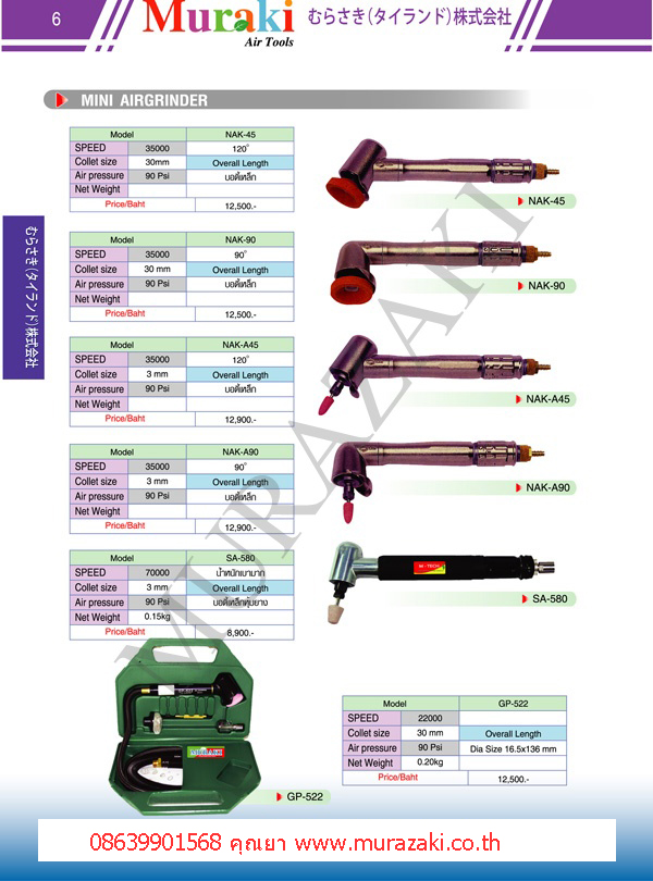 เครื่องเจียรลม รูปที่ 1