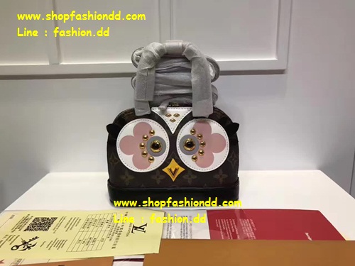 New  Louis Vuitton Monogram Alma BB 25cm (Hi-End) กระเป๋าสะพายหลุยส์ ลายตารางโมโนแกรมหน้านก    รูปที่ 1