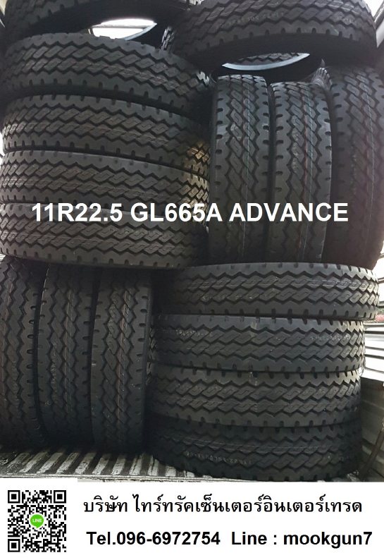 โปรเด็ด รับสงกรานต์ ราคายางรถบรรทุกถูกที่สุด ยางเรเดียล 11R 22.5 ADVANCE GL274A GL283A GL665A ส่งฟรี กทม ปริมณฑล รูปที่ 1