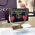 New Gucci with Heart Shoulder Bag (เกรด Hi-End) หนังแท้ รุ่นใหม่ชน Shop