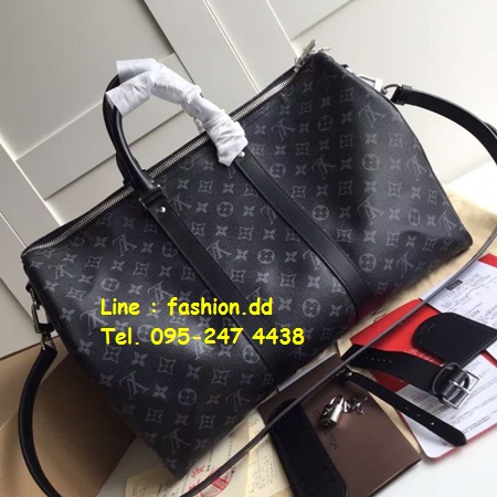 กระเป๋าเดินทาง Louis Vuitton Monogram Bandouliere Eclipse Keepall 45 (เกรด Hi-End)  รูปที่ 1