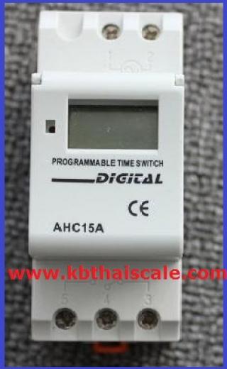 เครื่องตั้งเวลาดิจิตอล ตัวตั้งเวลา รายวัน รายสัปดาห์ ทามเมอร์ตั้งเวลา Digital timer ติดตั้งแบบ Din Rail 15A AC220Vมีแบตเตอรี่ lithium และรีเลย์ ในตัว รูปที่ 1