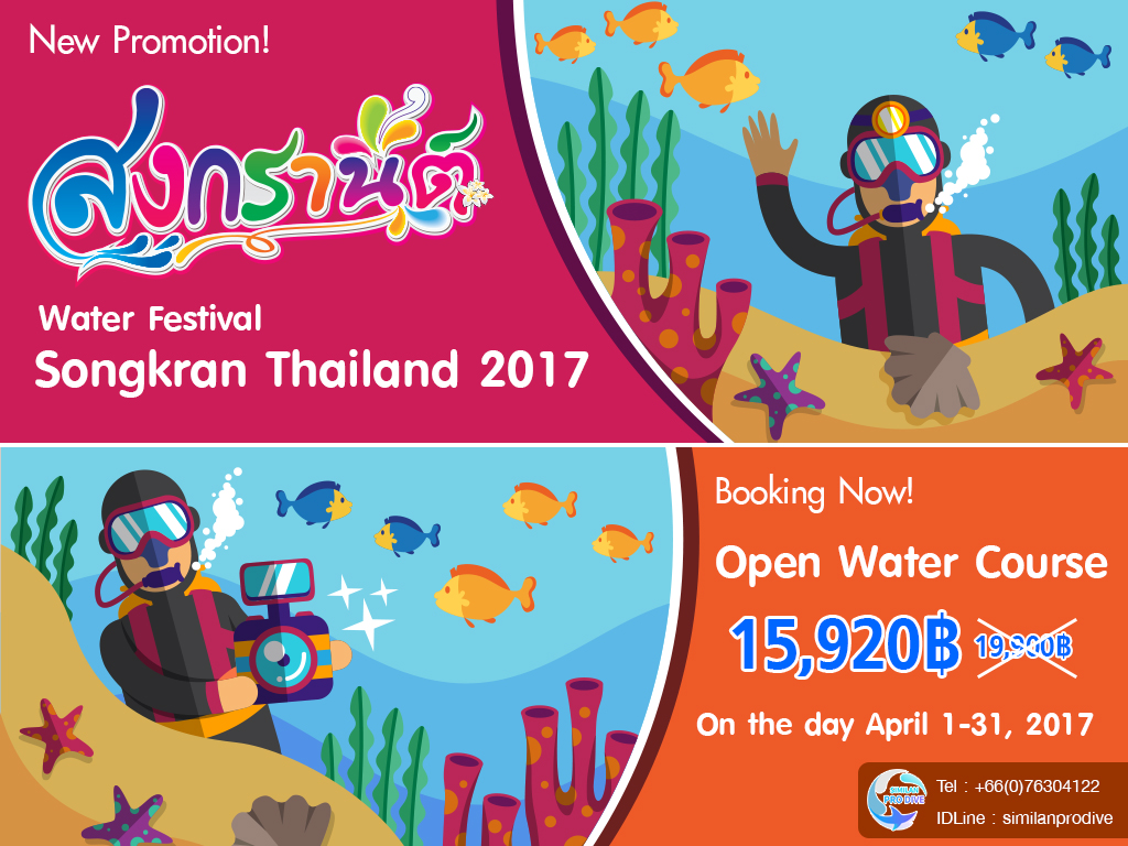 Promotion Water Festival 2017 Program Scuba Diving Open Water Couse รูปที่ 1