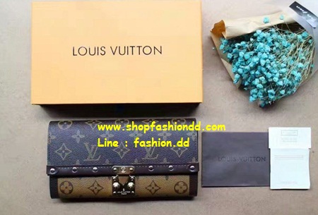 พร้อมส่ง New Louis Vuitton Monogram CANVAS WALLET CLUTCH BAG (เกรด Hi-end) หนังแท้ รูปที่ 1