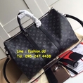 พร้อมส่งกระเป๋าเดินทาง Louis Vuitton Monogram Bandouliere Eclipse Keepall 45 (เกรด Hi-End)