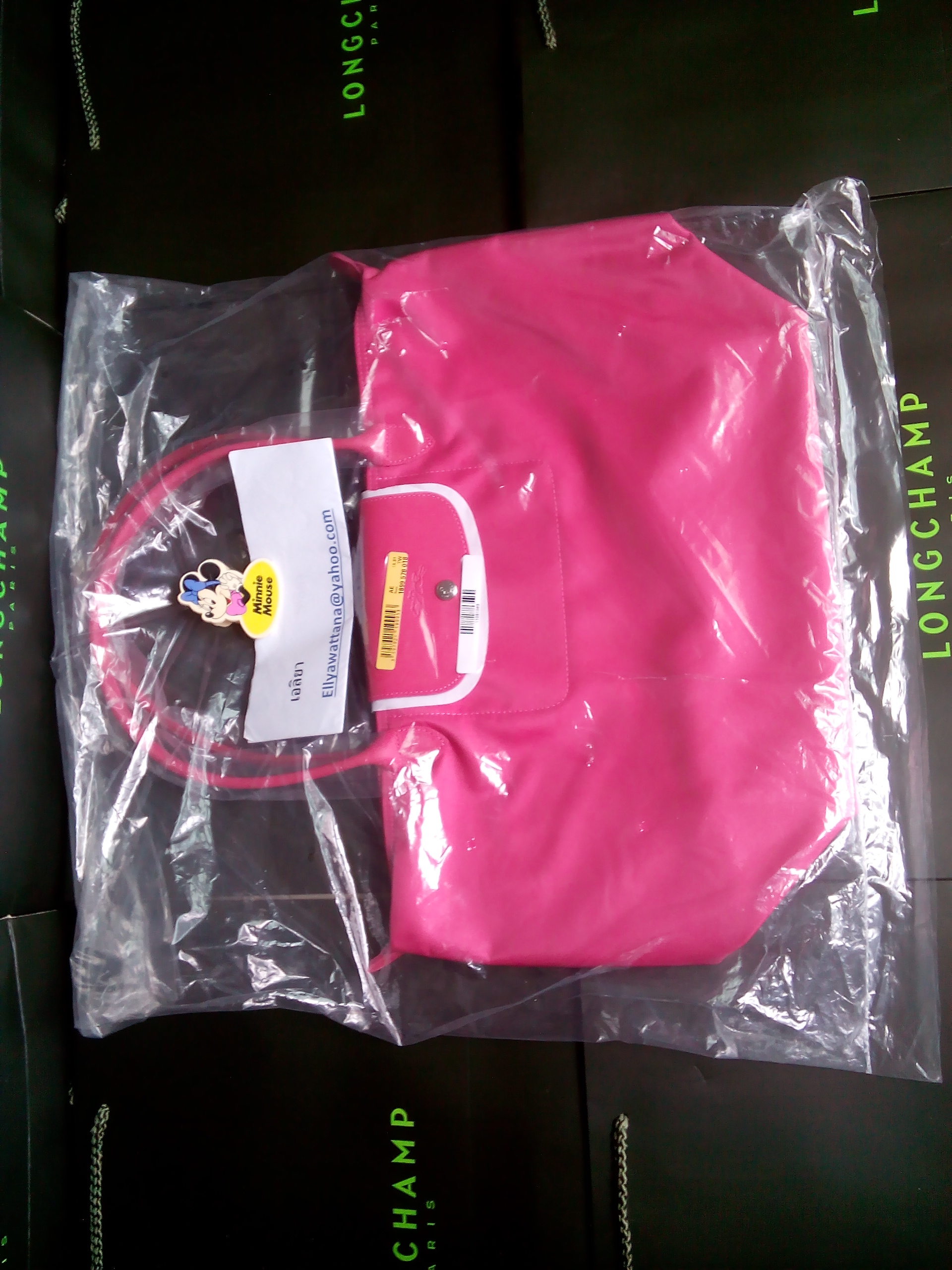Longchamp Neo M หูยาว สีชมพู Pink Rose @เอลิยา ขายแต่ของแท้เท่านั้น! รูปที่ 1