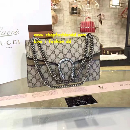 New Gucci Dionysus Blooms in Gray Shoulder Bag (เกรด Hi-End) หนังแท้  รูปที่ 1