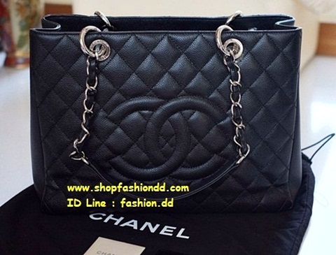 กระเป๋า Chanel GST Carvier in Back Silver Hardware (งาน Hi-End) หนังแท้  รูปที่ 1