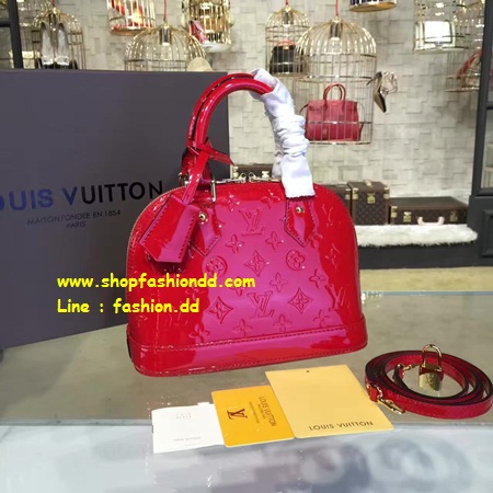 Louis Vuitton Monogram Vernis Alma BB ขนาด 10 นิ้ว สีแดง (เกรด Hi-end)  รูปที่ 1