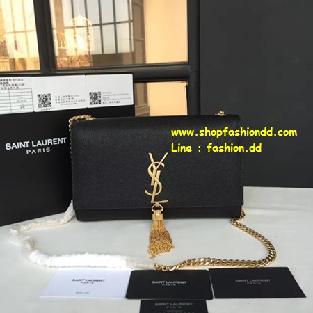 กระเป๋า Yves Saint Laurent shoulder bag พู่อะไหล่สีทอง หนังแท้ (เกรด Hi-End)  รูปที่ 1