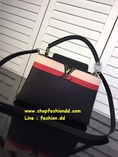 กระเป๋า  Louis Vuitton Capusin in Black Muticolor BB Bag  หนังแท้ทั้งใบ (เกรด Hi-End) 