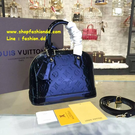 Louis Vuitton Monogram Vernis Alma BB ขนาด 10 นิ้ว สีดำ (เกรด Hi-end)   รูปที่ 1