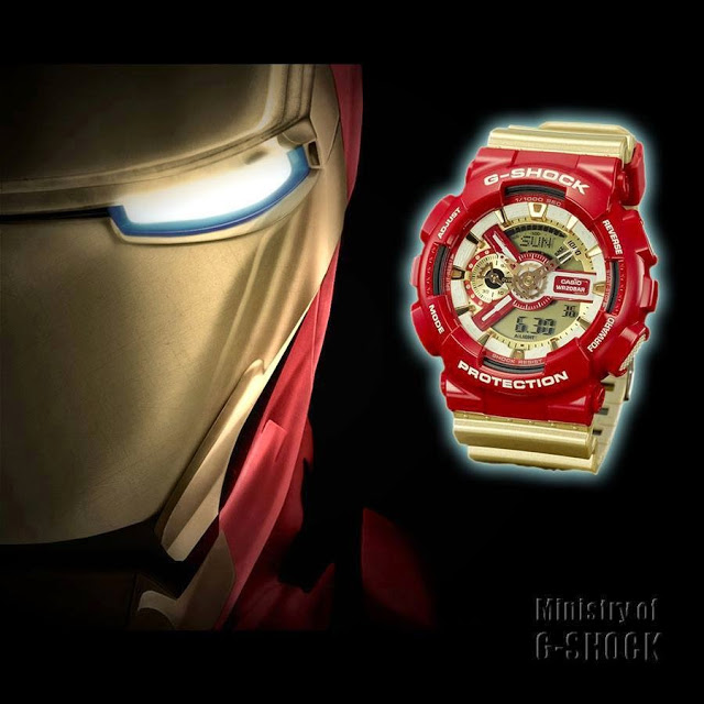 Casio G-Shock รุ่น GA-110CS-4 Iron Man (Red/Gold) รูปที่ 5