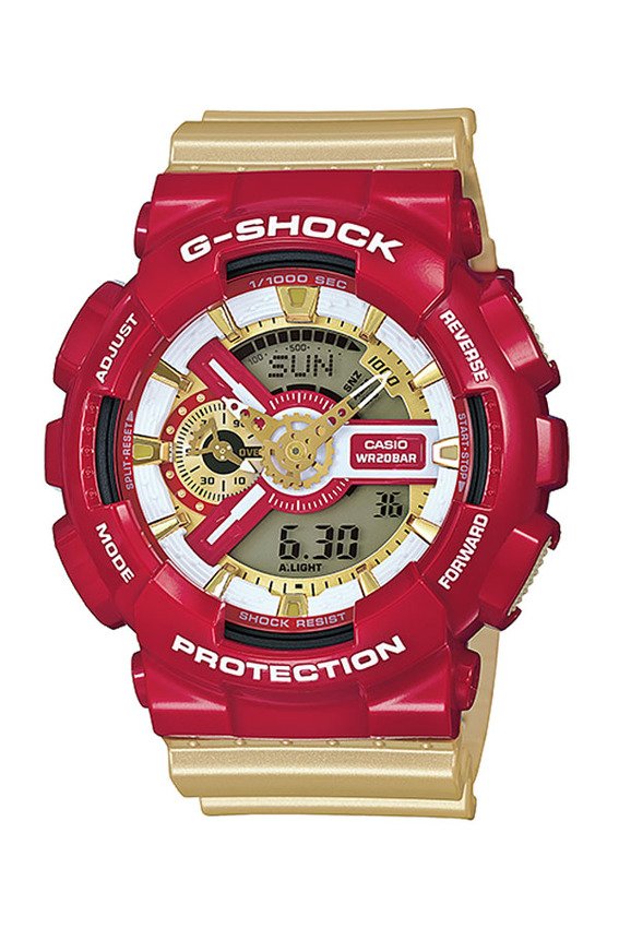 Casio G-Shock รุ่น GA-110CS-4 Iron Man (Red/Gold) รูปที่ 3