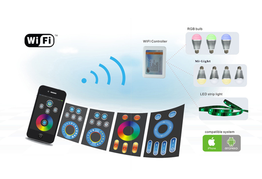LED Wifi Bulb 6w RGB 4 หลอด พร้อมรีโมทและคอนโทรลเลอร์ รูปที่ 4