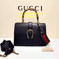 New Gucci bag original in Black leather (เกรด Hi-end) ทำจากหนังแท้ สวยเนี๊ยบ มีสายสะพาย