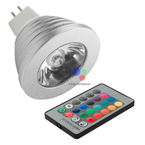 LED Spotlight MR16 3W RGB รูปที่ 1