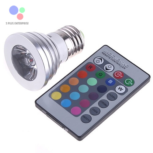 LED Spotlight E27 3W RGB รูปที่ 1